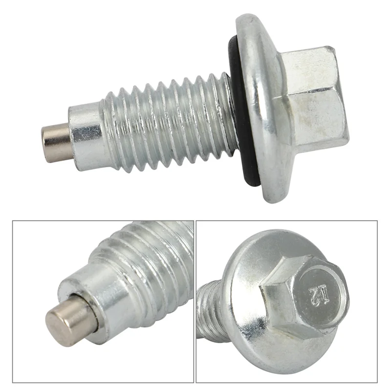 M12x1.75 MAGNETIC Oil Drain Plug w/ Gasket 65212 Chevorlet Ford Trucks Lincoln Mazda Buick Cadillac Ford GMC Pontiac