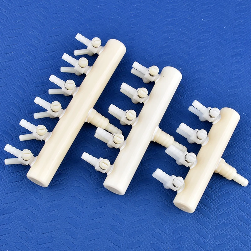 2/3/4/5/6way Aquarium Luftpumpen schlauch Splitter Sauerstoff rohr verteiler Aquarium Belüftung srohr Luftstrom regelventil Zubehör – Detail 3