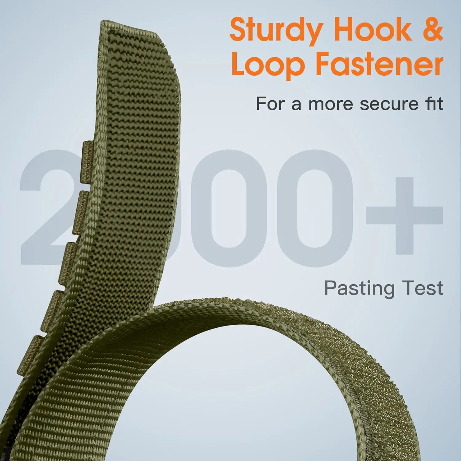 Durable Nylon Velcro Watch Strap for Smartwatches, Multiple Sizes Available