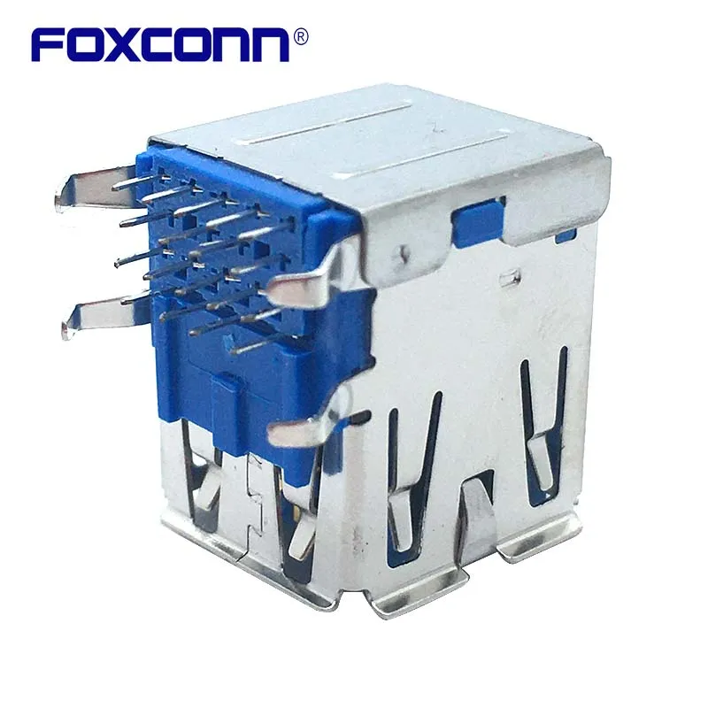 

Розетка Foxconn UEA1112C-8HS1-4F с двойным фланцем USB3.0