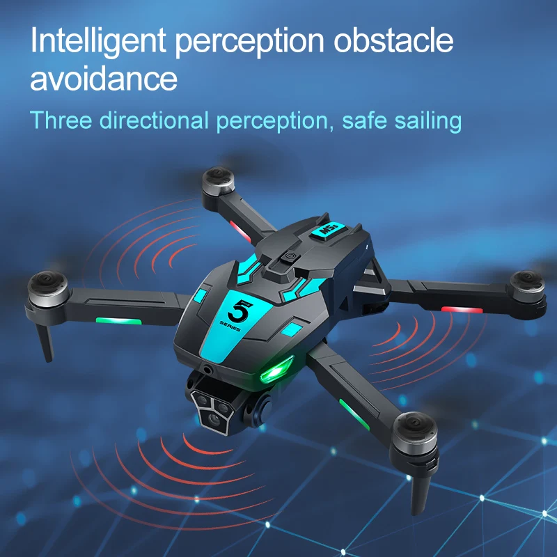 Nuovi droni M5s RC con doppia fotocamera HD professionale 4K 8K GPS Dron 5G WIFI FPV pieghevole Quadcopter motore brushless RC elicottero - immagine 3