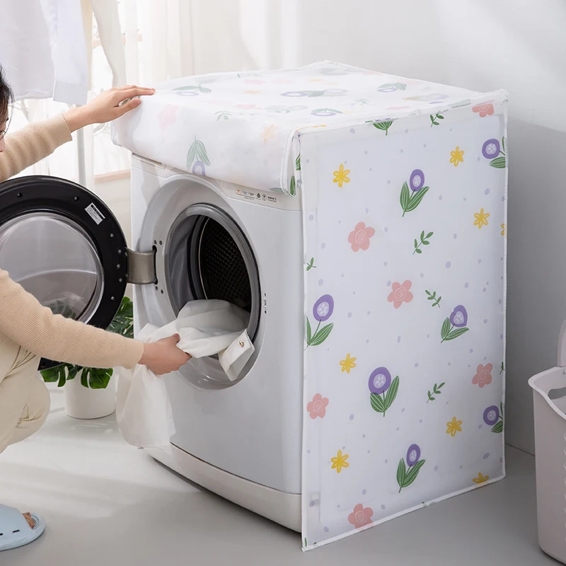 Washing Machine Cover Dust Cover Transparent Waterproof For Washing Machine
