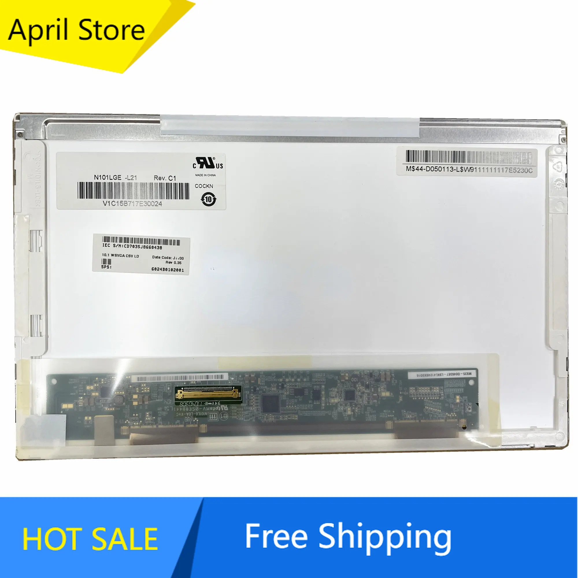 

N101LGE-L21 fit N101L6-L0B N101L6-L02 LP101WSA-TLA1 TLN1 B101AW03 V.0 BT101IW01 V.0 Display Laptop Screen 1024*600 LVDS 40 Pins