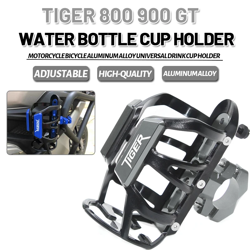 

For Tiger 800 900 GT PRO Rally Explorer 1200 1200 XCA 1050i 955i 800 XC Motorcycle Beverage Water Bottle Cage Drink Cup Holder