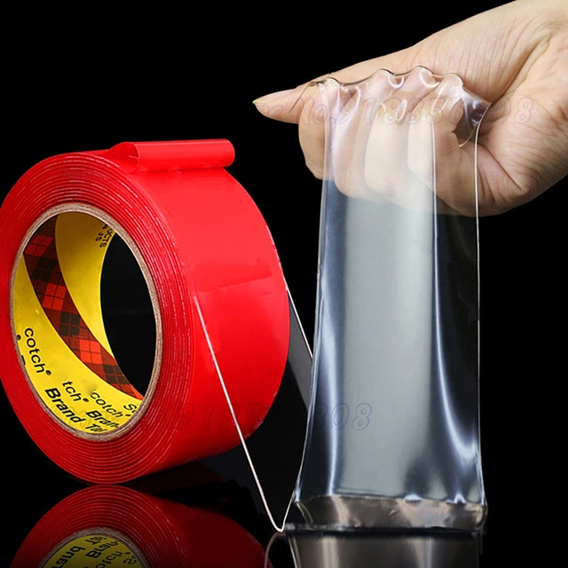 Transparent Adhesive Tape Double Side  Strong Double Sided Sticky Tape -  1-10m Nano - Aliexpress