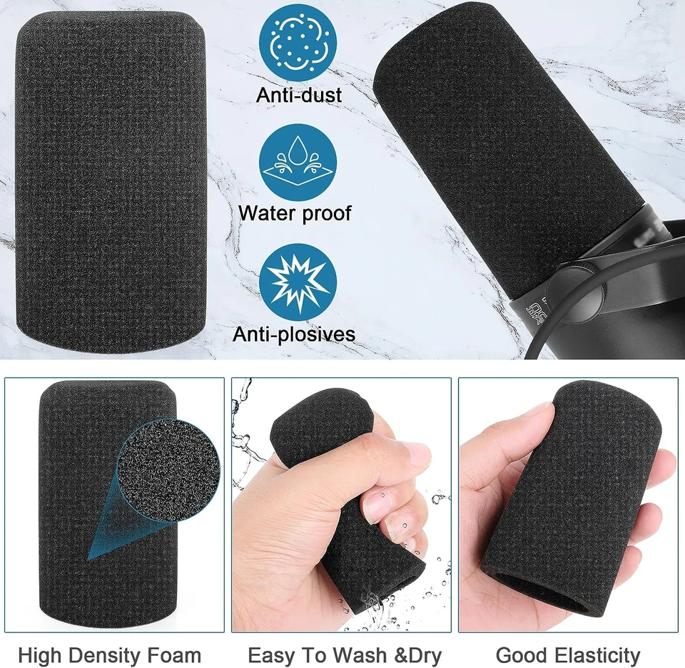 Shure sm7bマイクポップフィルターカバー、プロのノイズリダクション