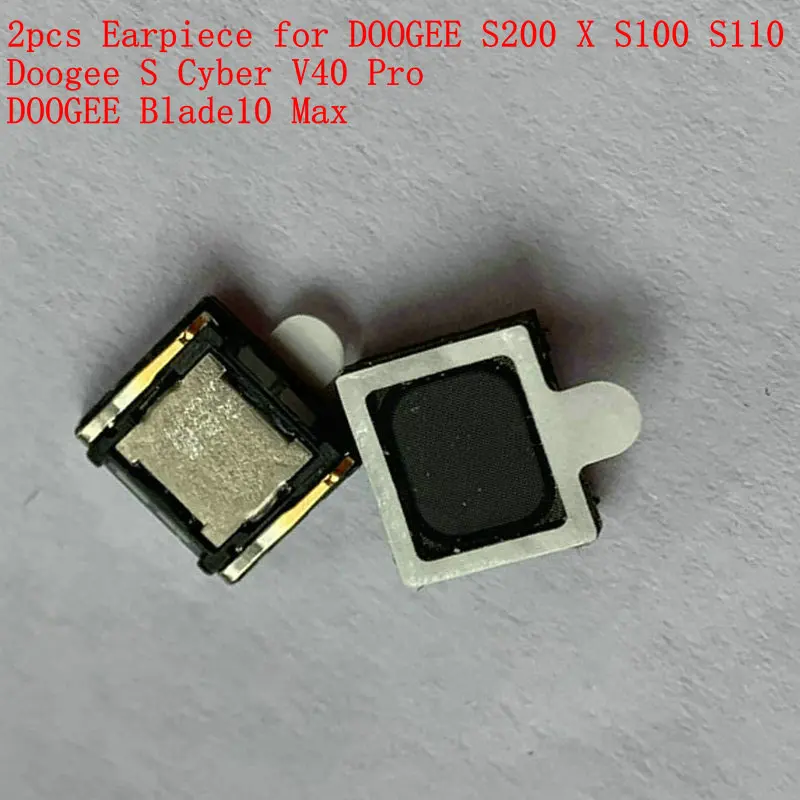 DOOGEE S200 X S100 S110 S118 Doogee S Cyber ??V40 Pro Blade10 Max 수신기 휴대 전화 액세서리 용 2pcs 이어폰
