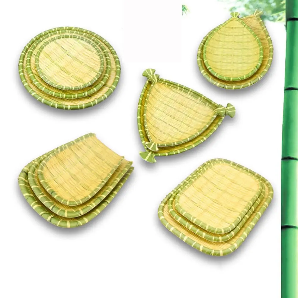 Thickened Melamine Barbecue Plate Imitation Rattan Woven Plate Creative Cutlery Restaurant Hot Pot Vegetable