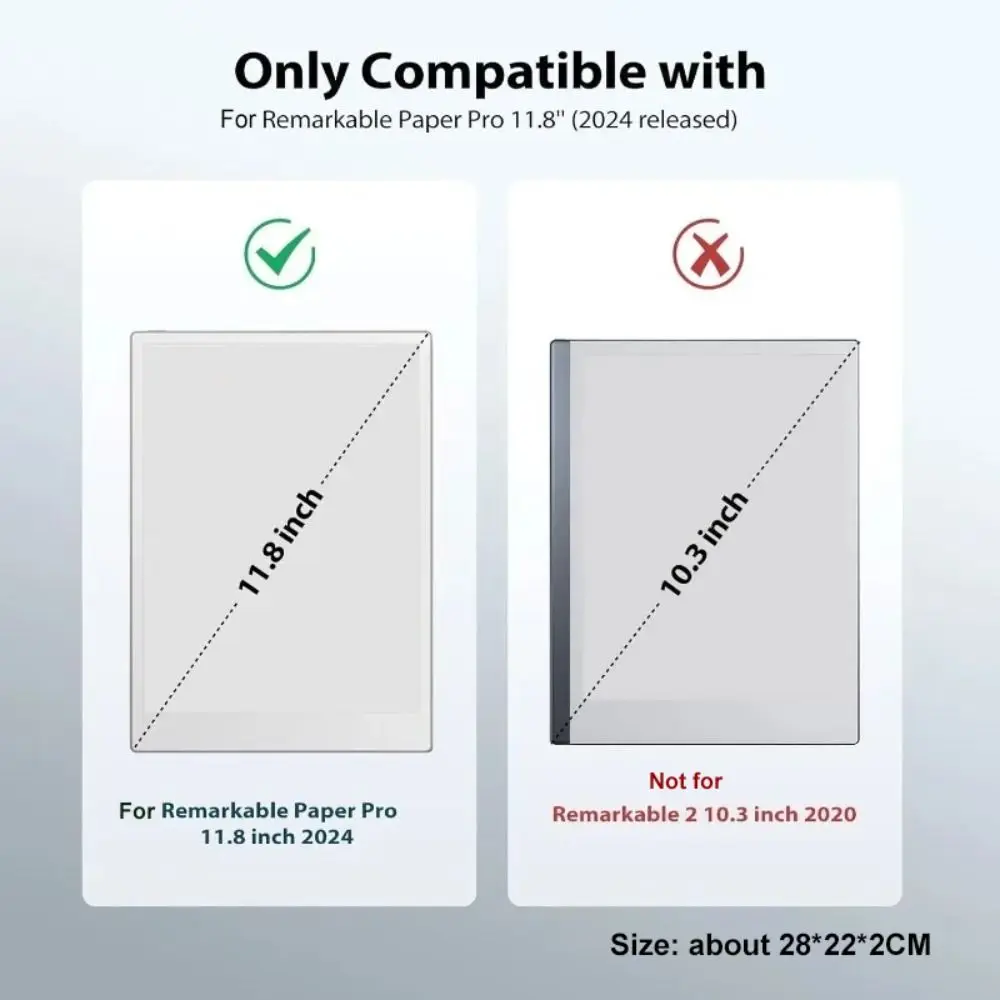 Auto Sleep/Wake 11.8" Magnetic Case with Pen Holder Anti Scratch Tablet Protective Cover Colorful for reMarkable Paper Pro 2024