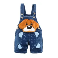 Été 1PC enfants bébé garçons pull vêtements vêtements pantalons courts enfant en bas âge infantile garçon pantalons Denim Shorts jean salopette salopette 6
