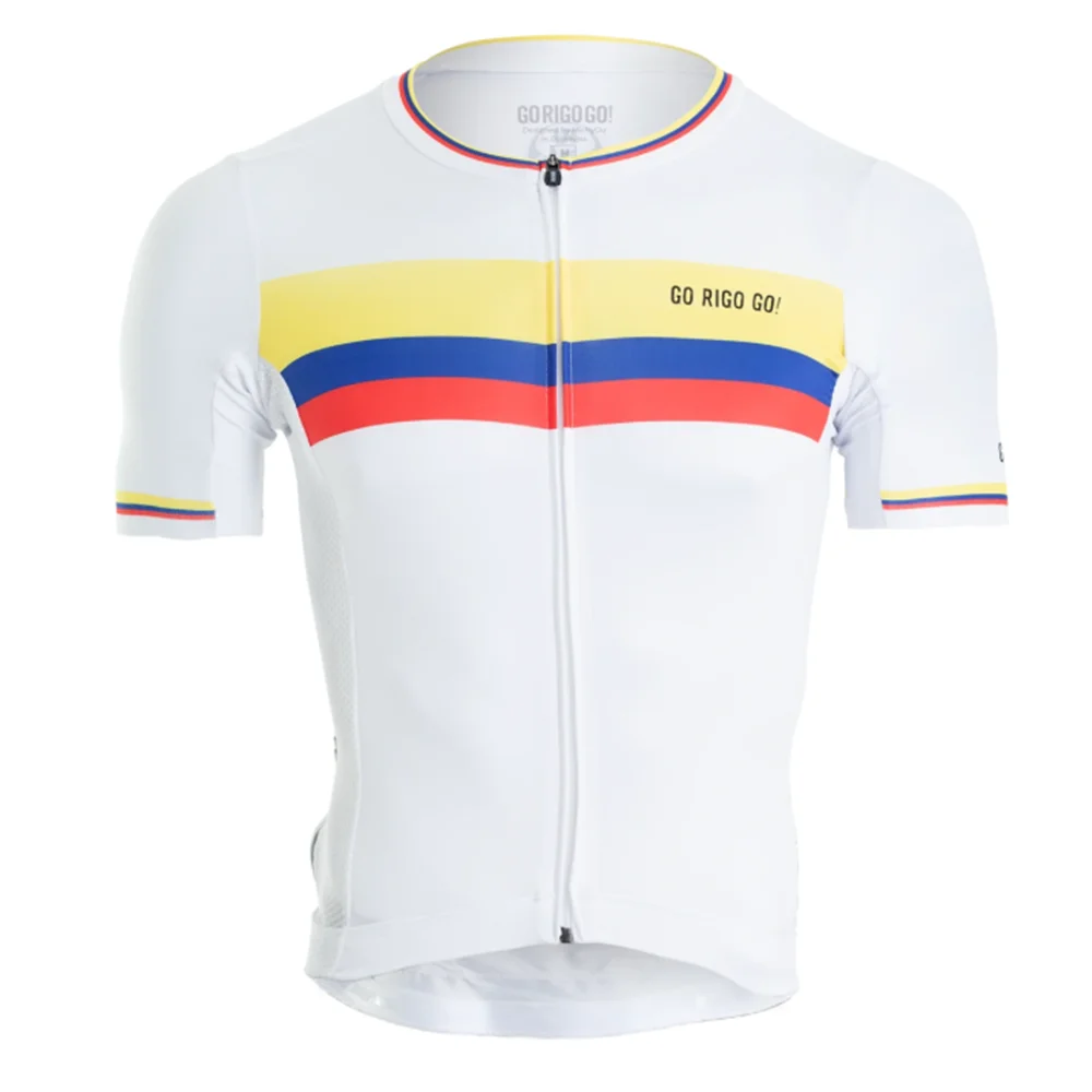 thumbnail image 1 of GO RIGO Go Colombia Camiseta de ciclismo para hombre, camisetas de equipo profesional para bicicleta, ropa de manga corta para verano, camisetas de ciclismo de montaña, ropa Maillot, 1 of 4