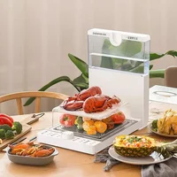 ZHENMI three layers  Folding electric steamer multi-function household automatic transparent cooking machine with large capacity 2