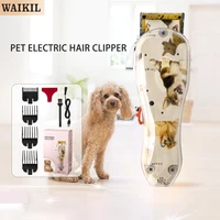 WAIKIL New Silent Professional Pet Hair clippers Cat and Dog Hair Styling Tool USB Charging Cordless High Power Trimmer 1
