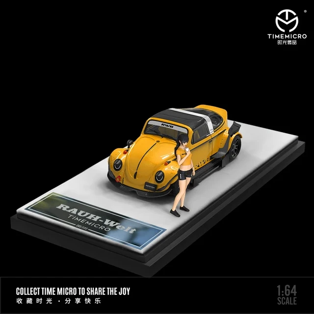 TIME MICRO 1:64 RWB-Beetle Yellow/Black Die-Cast Car Model