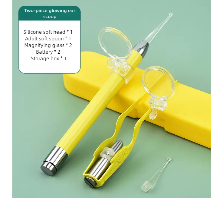 Ear Cleaning Kit with LED Light Ear Wax Removal Kit for Kids and Adults Earwax S