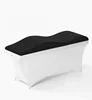 Wave shape beauty mattress curved lash bed mattress topper lifting leg beauty eyelash bed mattress 4