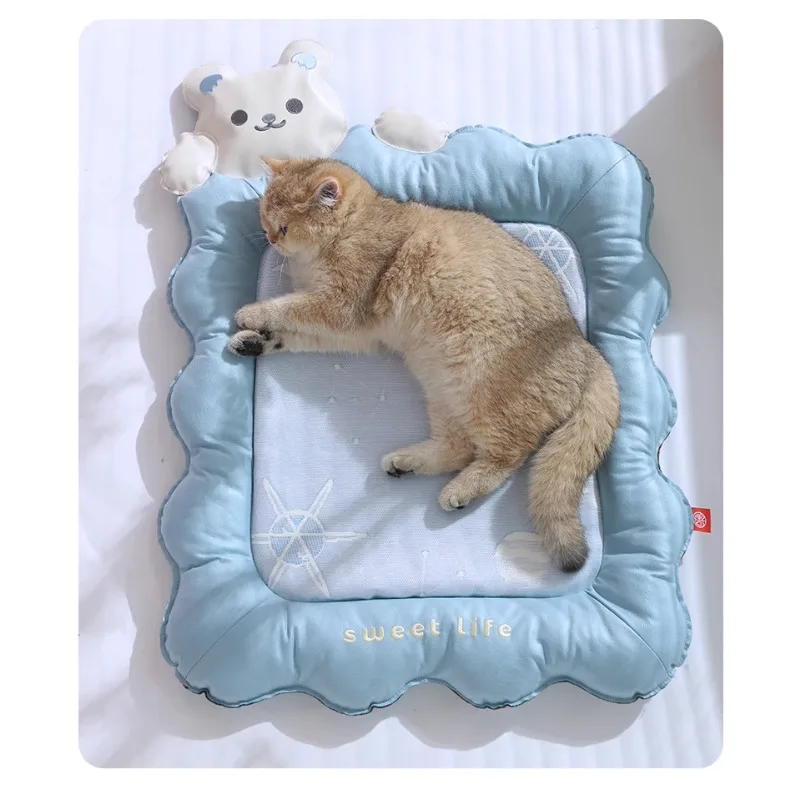 반려동물 아이스 매트, 고양이 쿨 매트, 새끼 고양이 아이스 둥지, 수면 쿨 매트, 여름 쿨 매트