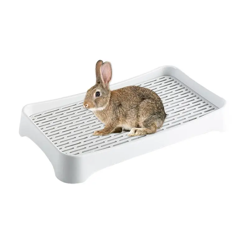 Rabbit-Litter-Pan-Square-Rabbit-Potty-Trainer-Box-Sturdy-Bunny-Box ...