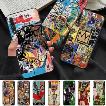 J-Jean-Mikel B-Basquiat 아트 폰 케이스, 화웨이 P 8 9 10 20 30 40 50 Pro Lite, Psmart Honor 10 lite 70 Mate 20lite