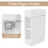 18.6" Small Single Bathroom Vanity with Sink, Freestanding Bathroom Vanity ,Wood Bathroom Cabinet with Ceramic Sink, White 5