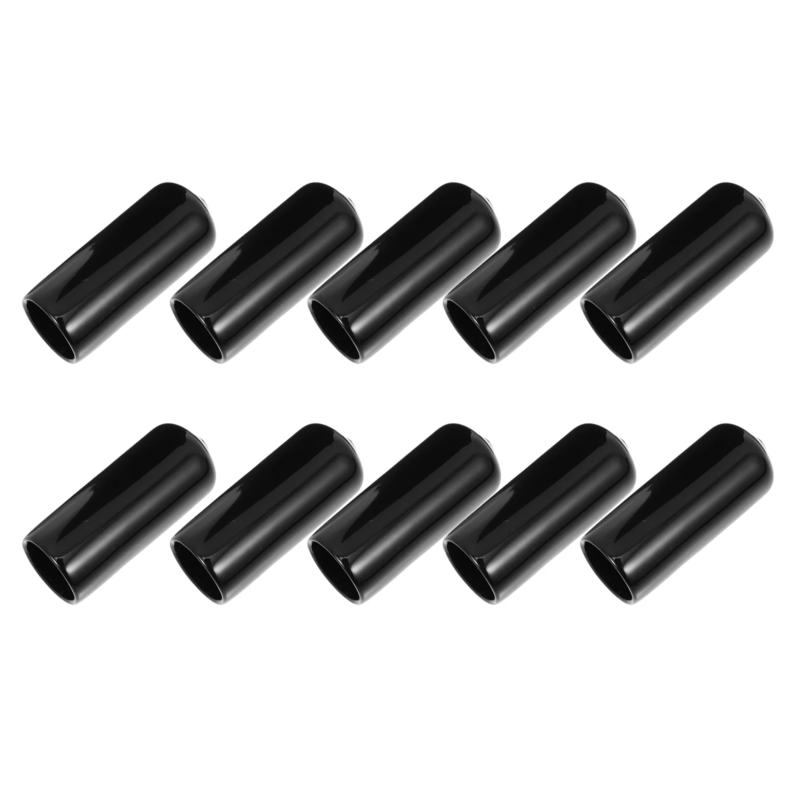 

10 Pcs Case Pool Cue Protector Rubber Billiard Tips Anti-slide Head Covers Table Necessity Lids
