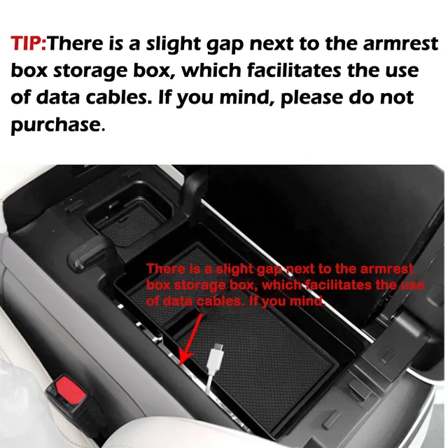 Center Console Organizer Tray Armrest Storage Box for Zeekr 7x 2024 2025, ABS For Tidy Collection of Glasses, Other Items 6
