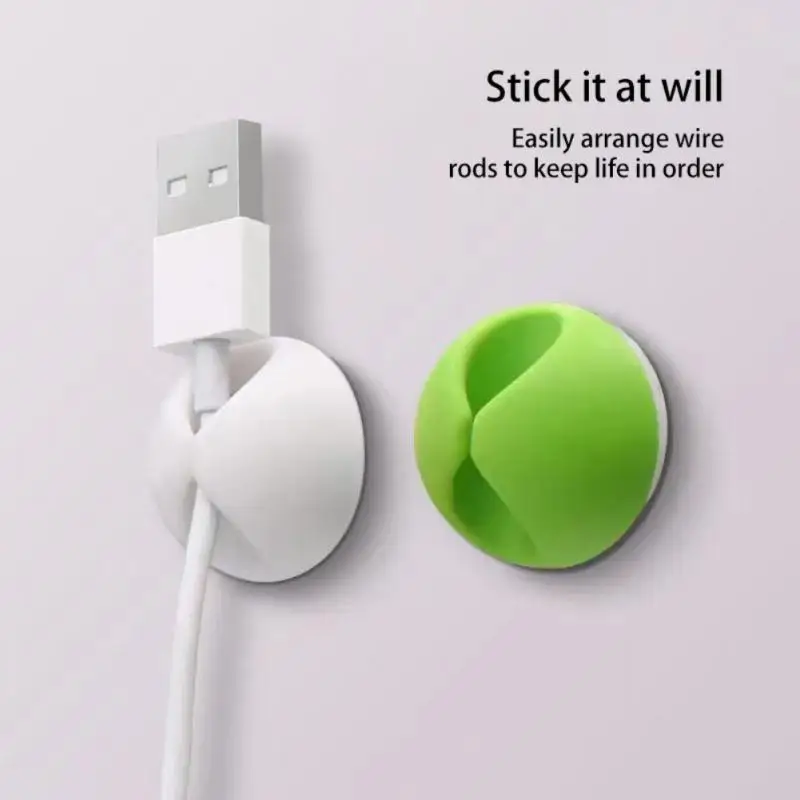 Cable Organizer Wire Winder Earphone Holder Cord Clip Office Desktop Phone Cables Silicone Tie Fixer Wire Management cable organizer,cable clip