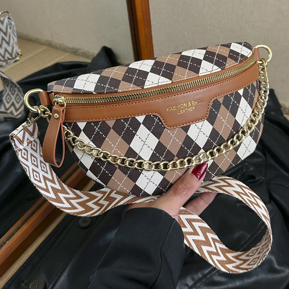 LV Alt. Gray & White Checkered Crossbody Wallet & Purse