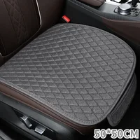 Car Seat Cushions Linen Flax Non-slip Breathable Comfort Seat Covers Cushion Front Driver Seat Cushion Auto Interior Accessories 1