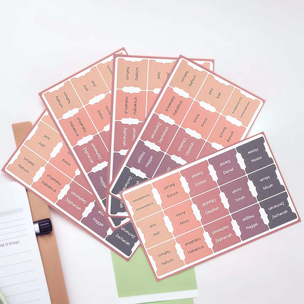 Laminated Bible Index Tabs Large Print Study Supplies