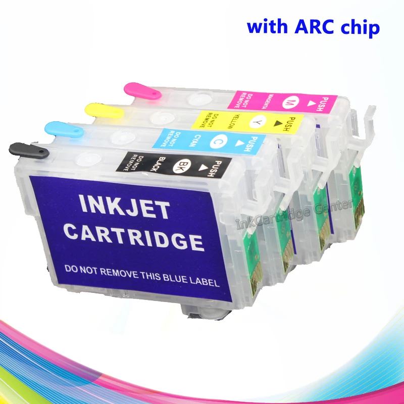 Ink cartridge inkjet ink cartridge CISSPLAZA refillable ink cartridge compatible For EPSON XP-303 XP303 XP-306 XP306 XP-403 XP403 XP-406 XP406 T1711
