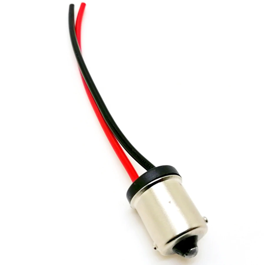 P21W Adapter Socket Connector 2Pcs Male Plug Extended Wire For Car Reversing Lamp socket connector plug adapter