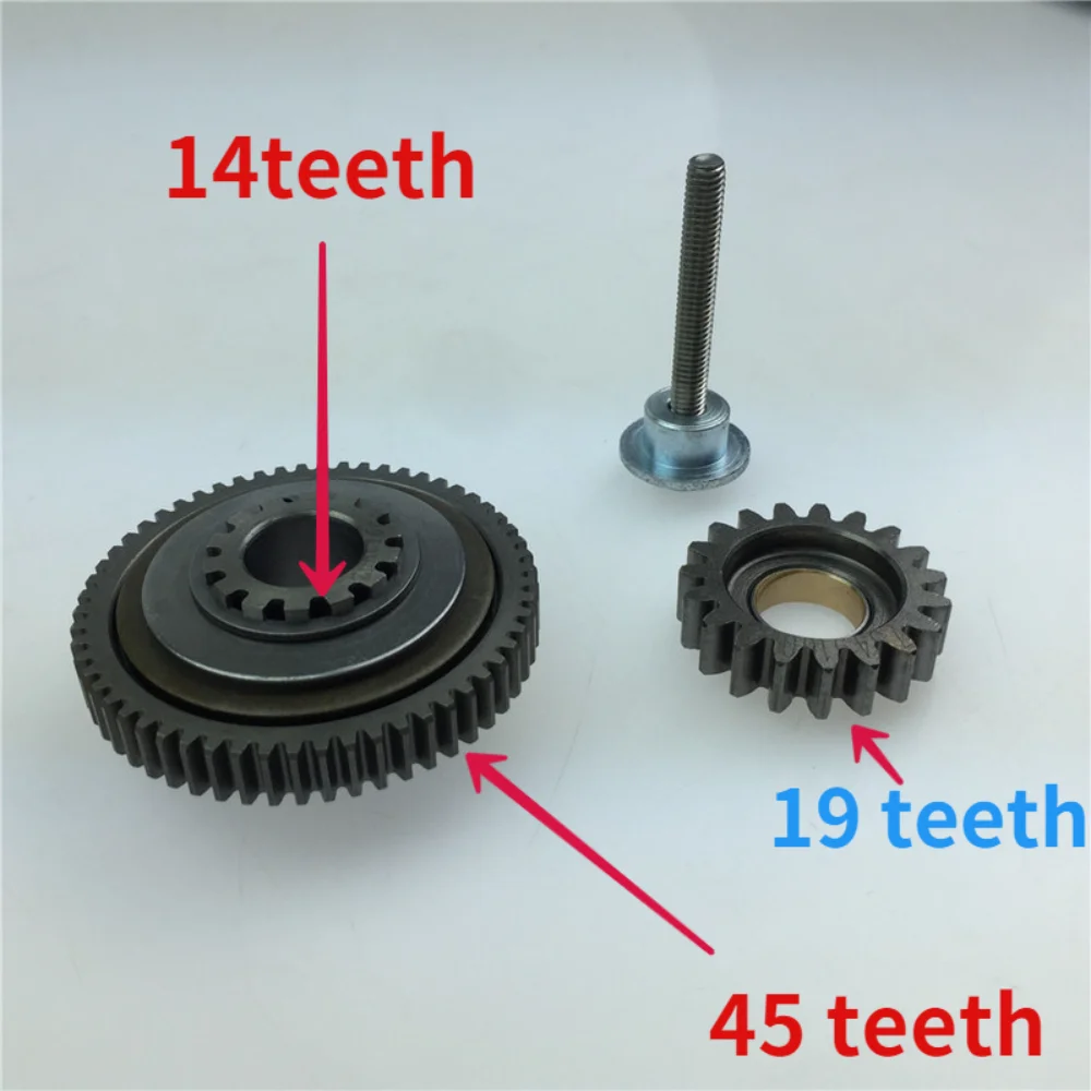 

For Huayang T6 Engine Parts Accessories for Zhenglin NC125 Start Double-tooth Gear NC250 Start 45 Teeth-14T-19T