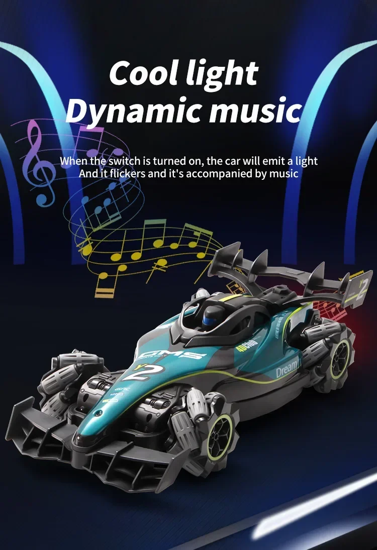 f1 RC Car Gift Children toys rc drift car remote control car toys for kids Gift for Boy Gesture Radio Remote Control Spray Stunt 4
