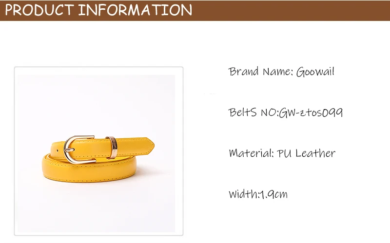 Goowail 2022 Female Black White Yellow Leather Belts Thin Waist Straps For Casual Dresses Jeans 130cm Long Plus Size Women
