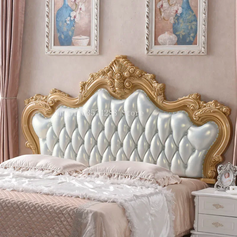 Description Picture 3 of item*European style headboard, soft upholstered bed backrest, 2m French painted princess 1.8m headboard, double luxury bedside