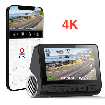 4K Dash Cam Front and Rear View Camera Drive Video Recorder Night Vision Dash Cam Vehicle Black Box