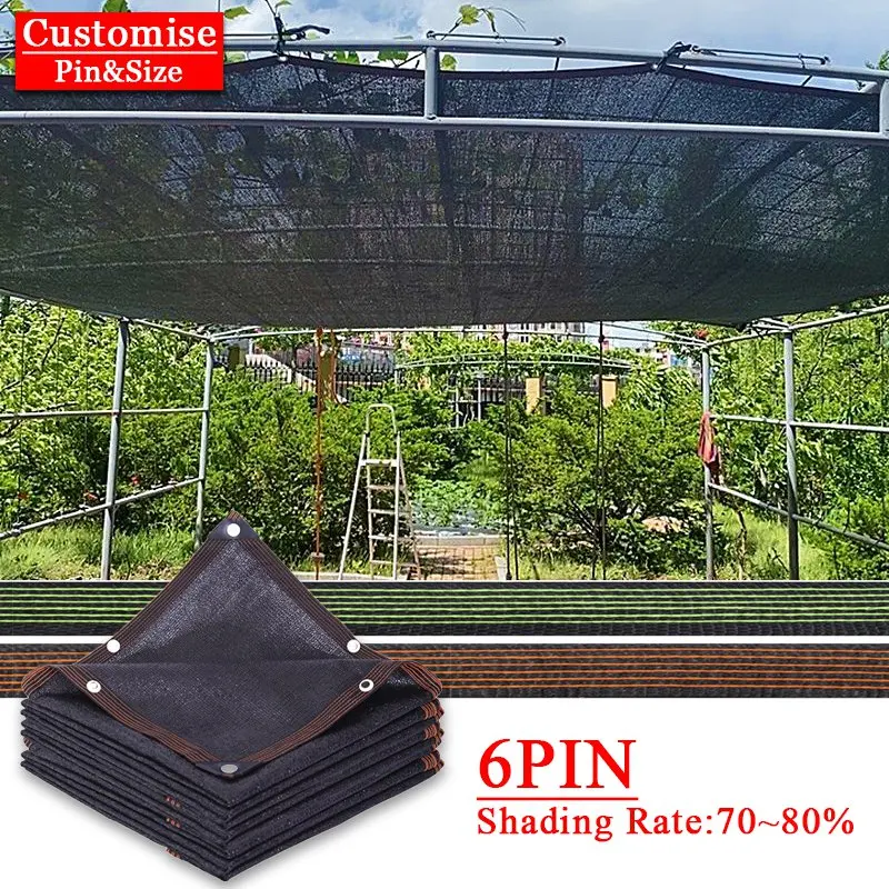 4/6/12PIN Sunshade Net Anti-UV Plant Cover Mesh Garden Sun Shed Gazebo Awning Outdoor Shading 50~90%