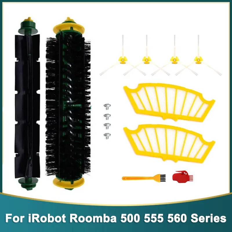 Per Irobot Roomba 500 Series 555 560 561 562 563 570 581 Aspirapolvere Parti Del Filtro Hepa Accessori Per Spazzole A Rullo Laterali