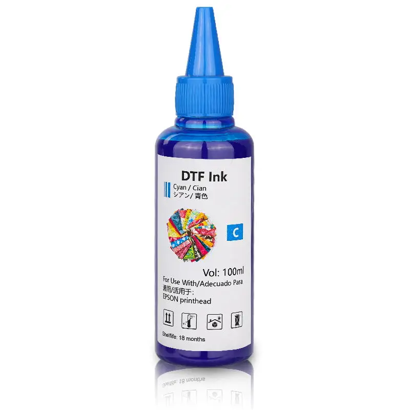 100ml DTF Ink Transfer Film Ink for EPSON DX5 DX6 DX7 XP600 4720 L805 L800 L1800 i3200 All DTF Printers White Pigment Ink