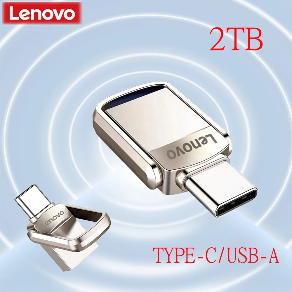 Lenovo USB Disk 2TB 1TB 512GB Portable Drive Type C USB 3.0 Drive