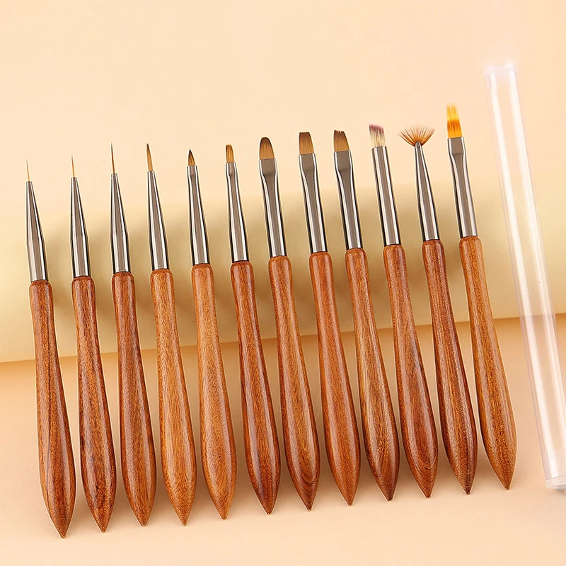 1PCS UV Gel Nail Brush DIY Painting Pen Manicure Acrylic Drawing Brush For Nail Art Design Nails Tip Display Painting Tool