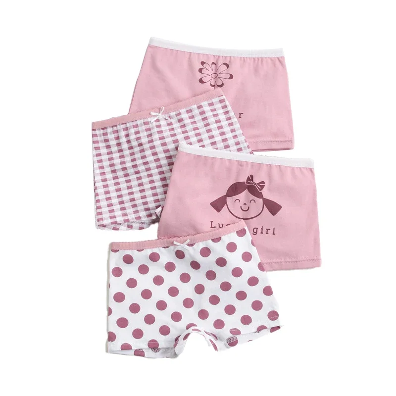 Summer Girls Cartoon Tank Top Children's Sets Wear Cotton Crewneck Vest Strappy Tops Briefs Boxer Shorts Kid 3-8 Years Old