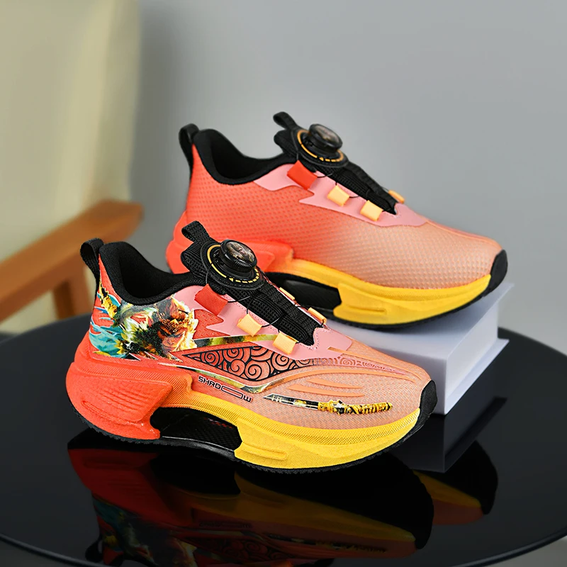 Basketball Shoes For Kids Lightweight Non-slip Breathable Mesh_voghion.com