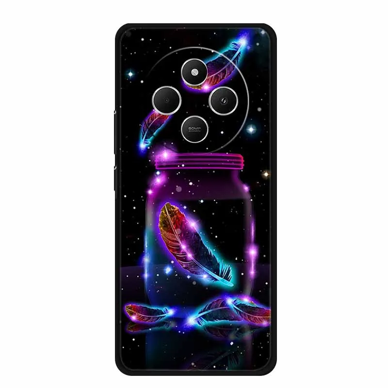 Sleek Black Silicone Shockproof Phone Case - Soft Protective Back Cover