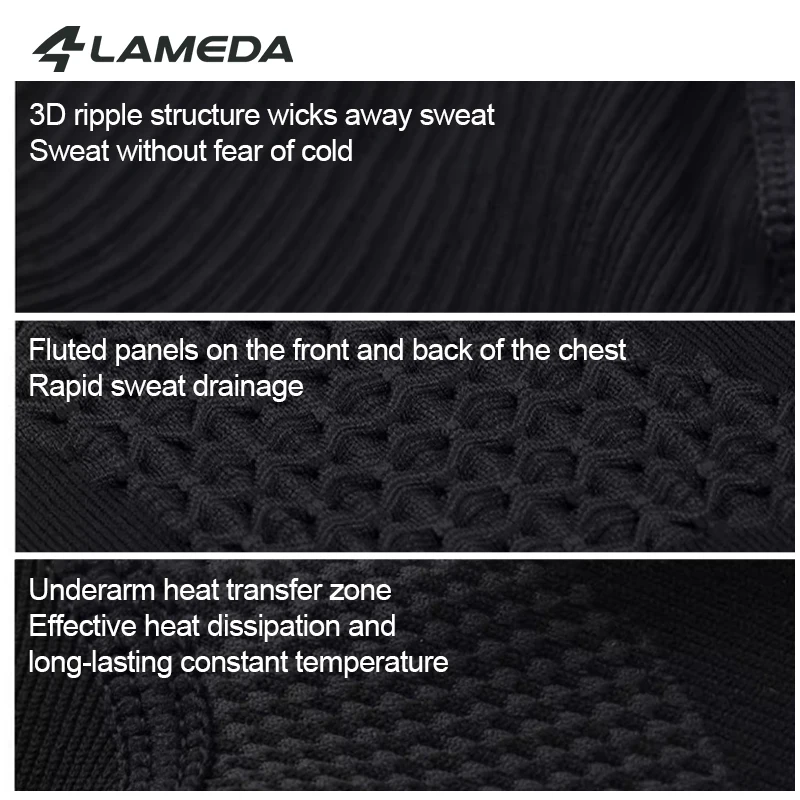 LAMEDA Autumn and Winter Sports Compression Clothing Warm Cycling Inner Top Pressurized Slim Women's Road Bicycle