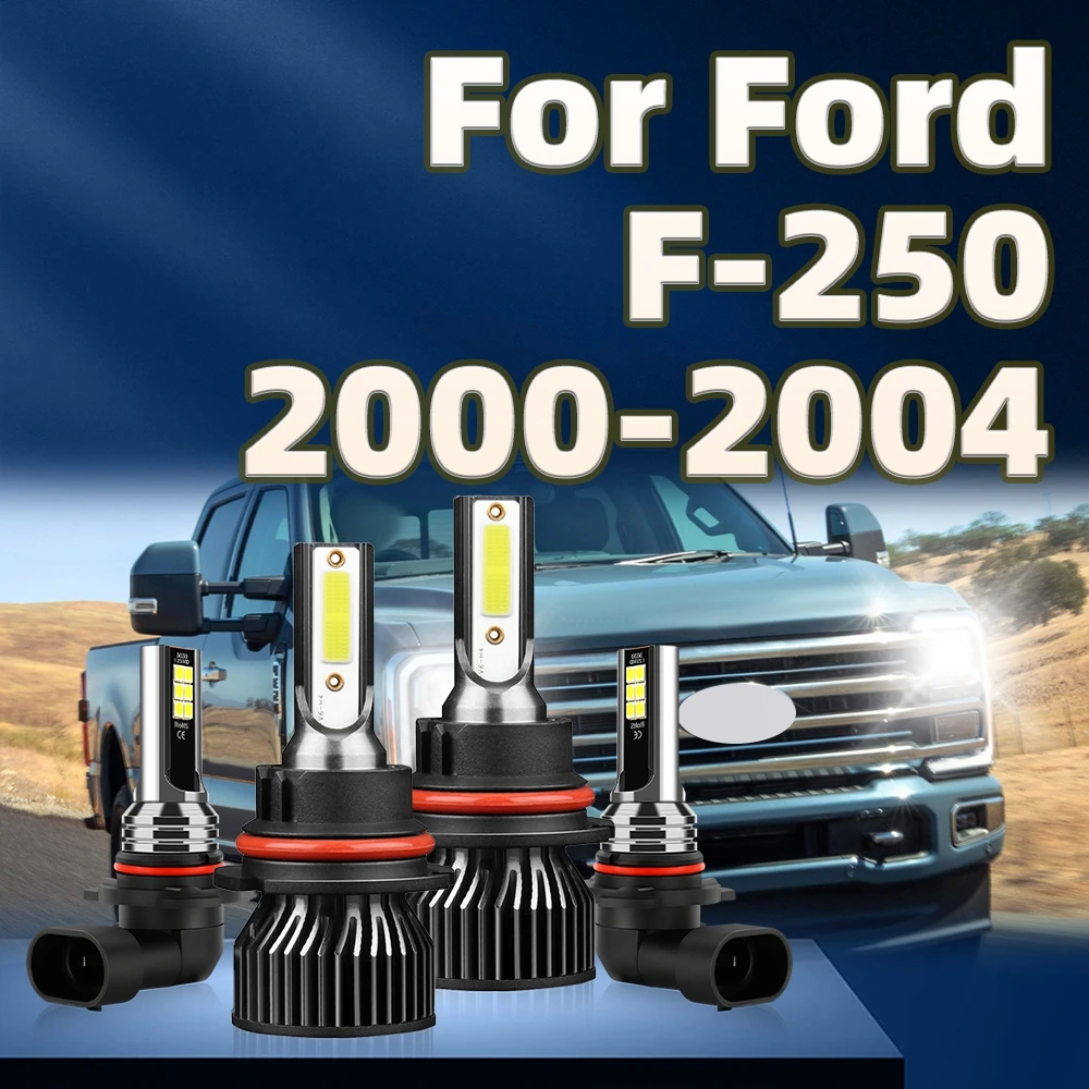 

130W Led Lamp Tube 6000K Car 9007 Light Headlight 9145 Fog Bulb Kit For Ford F-250 2000 2001 2002 2003 2004