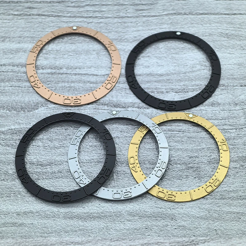 Mod 38 mm x 30,6 mm gebogener Keramik-Lünetteneinsatz, passend für SKX007 SKX009 GMT SUB Uhrengehäuse NH35 NH36 Uhrwerk, Lünettenring, Uhren-Refit-Teil – Detail 9