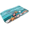 A57M-Beach Seashells Starfish Sand Bath Mat Holidays Summer Bathroom Carpet Rug Non-Slip 3 Piece Toilet Mat Set Starfish Floor 4