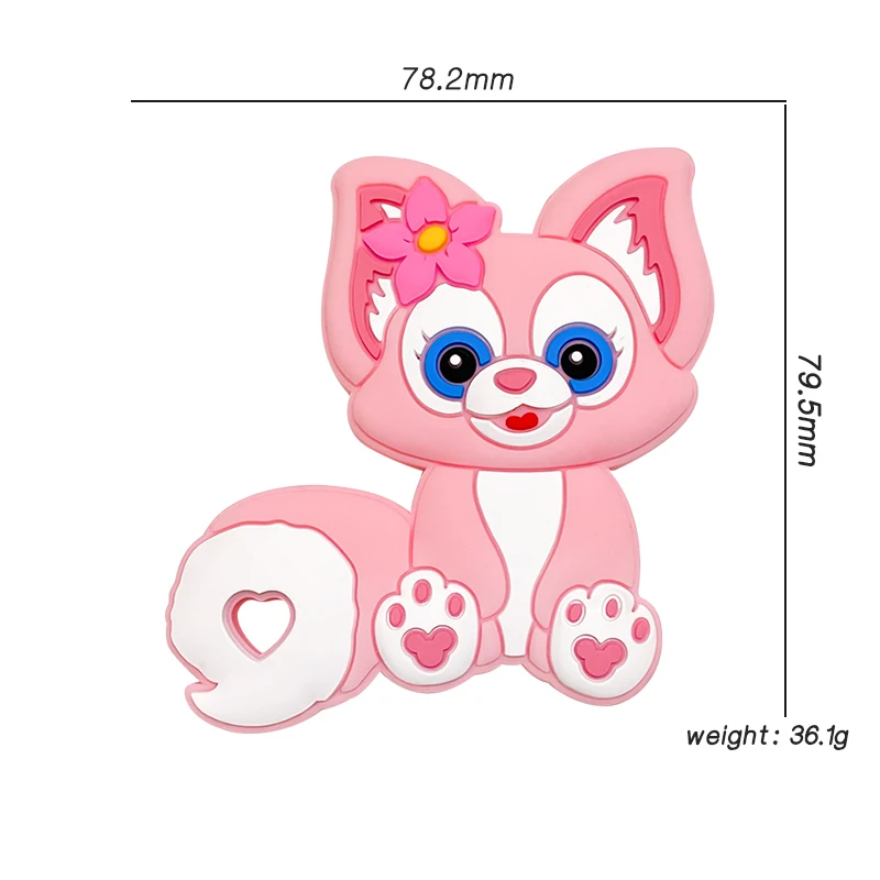 1pcs Silicone Disney Teether Gifts Mickey Mouse Pacifier Chain Making Food Grade Silicone Baby Teether